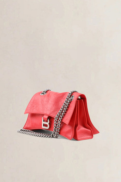Balenciaga Red Crush Chain Small Crossbody Bag