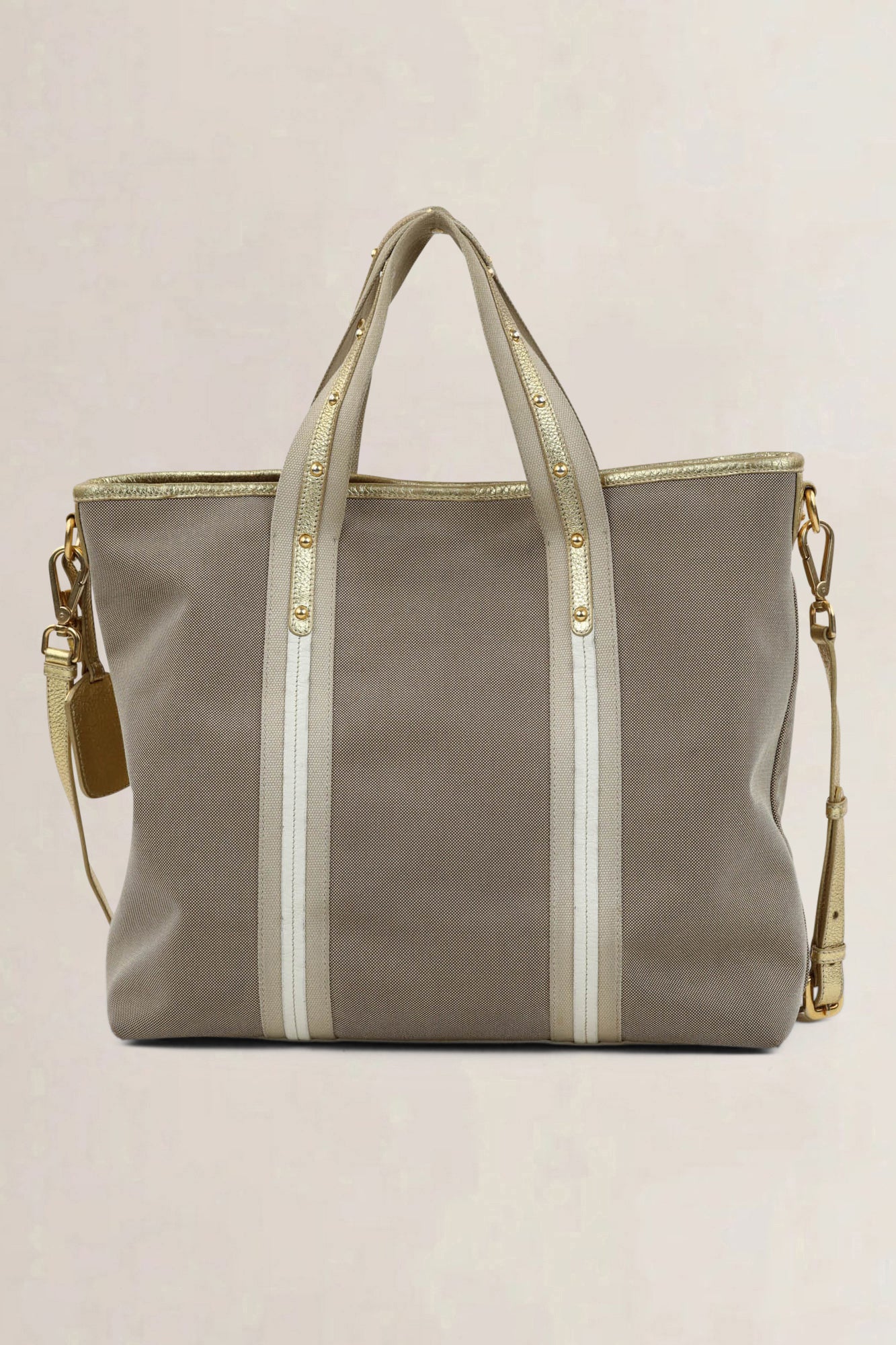 Prada Beige Shopping Crossbody Bag