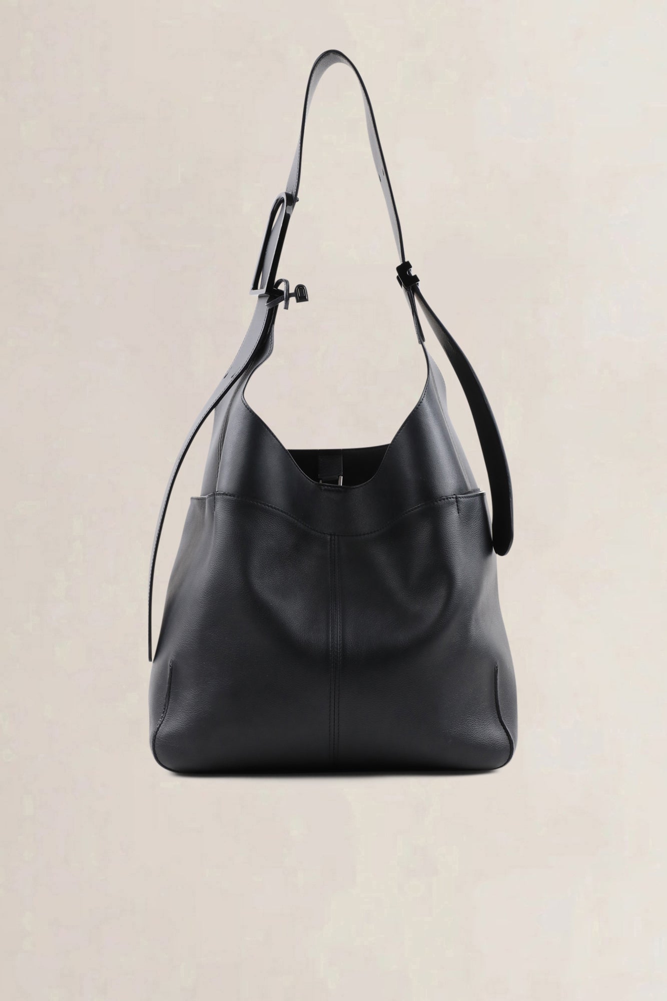 Delvaux Black Jumping Calf So Cool MM Crossbody Bag