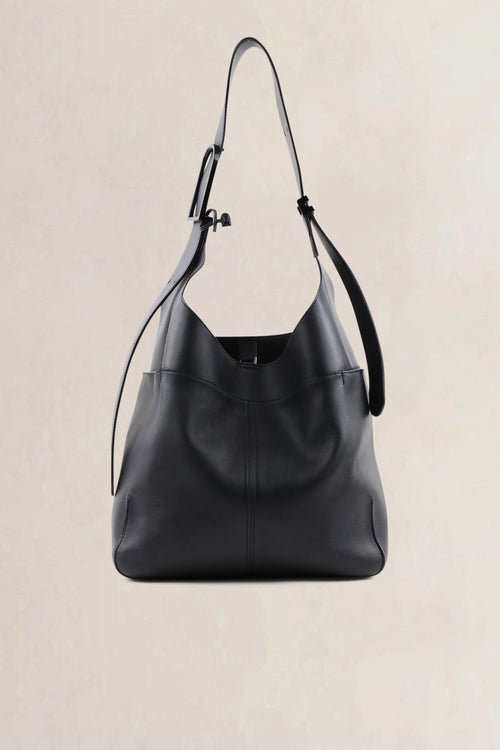 Delvaux Black Jumping Calf So Cool MM Crossbody Bag