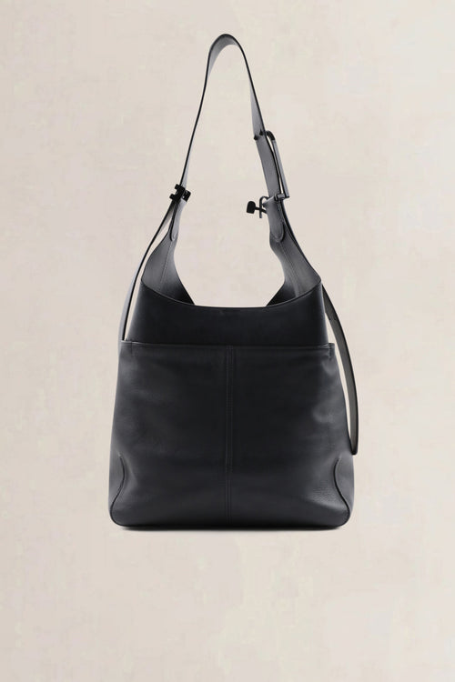 Delvaux Black Jumping Calf So Cool MM Crossbody Bag
