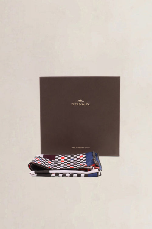 Delvaux Final Lap Silk Twill 70 Scarf