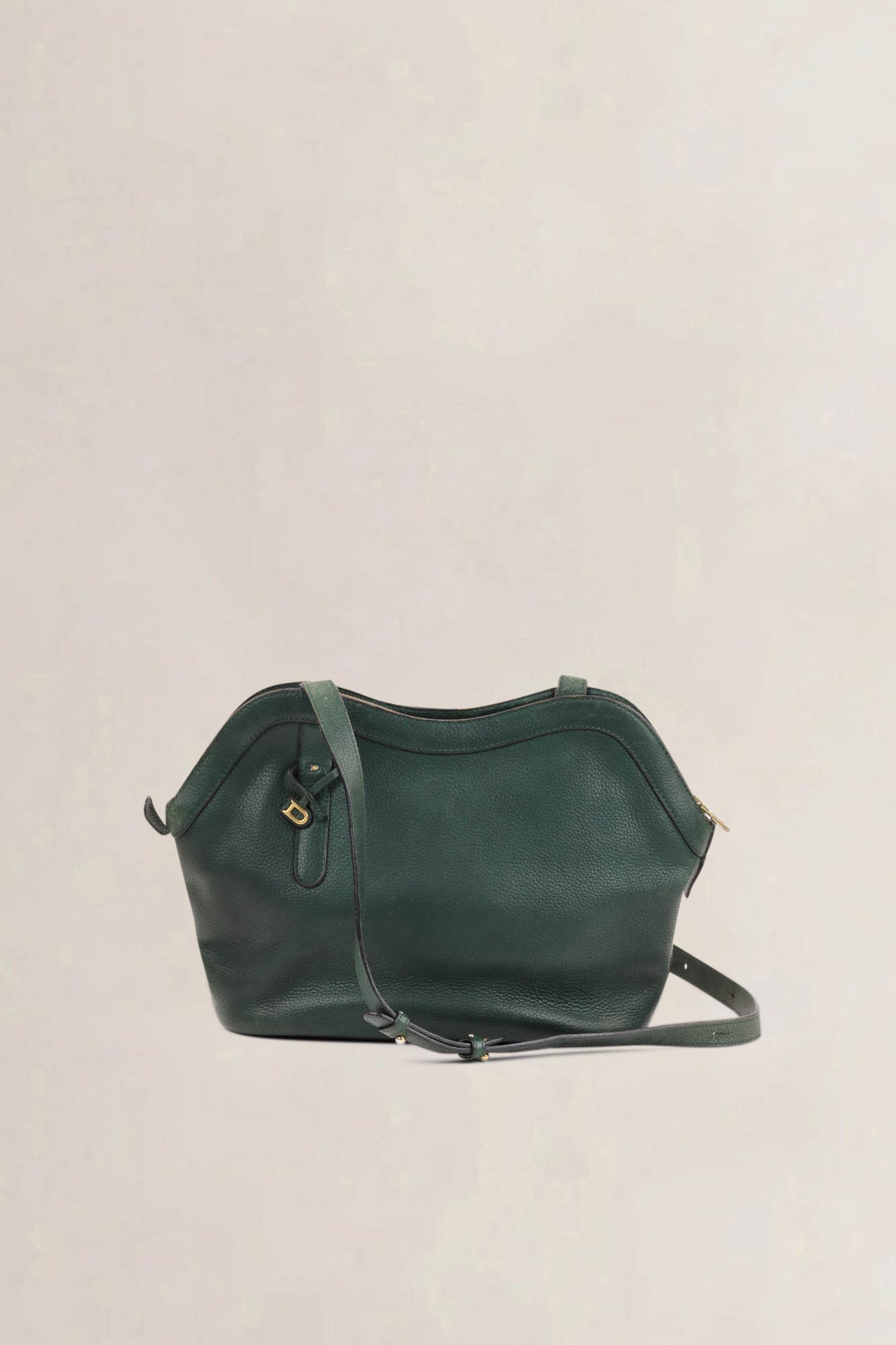 Delvaux Green Leather Shoulder Bag