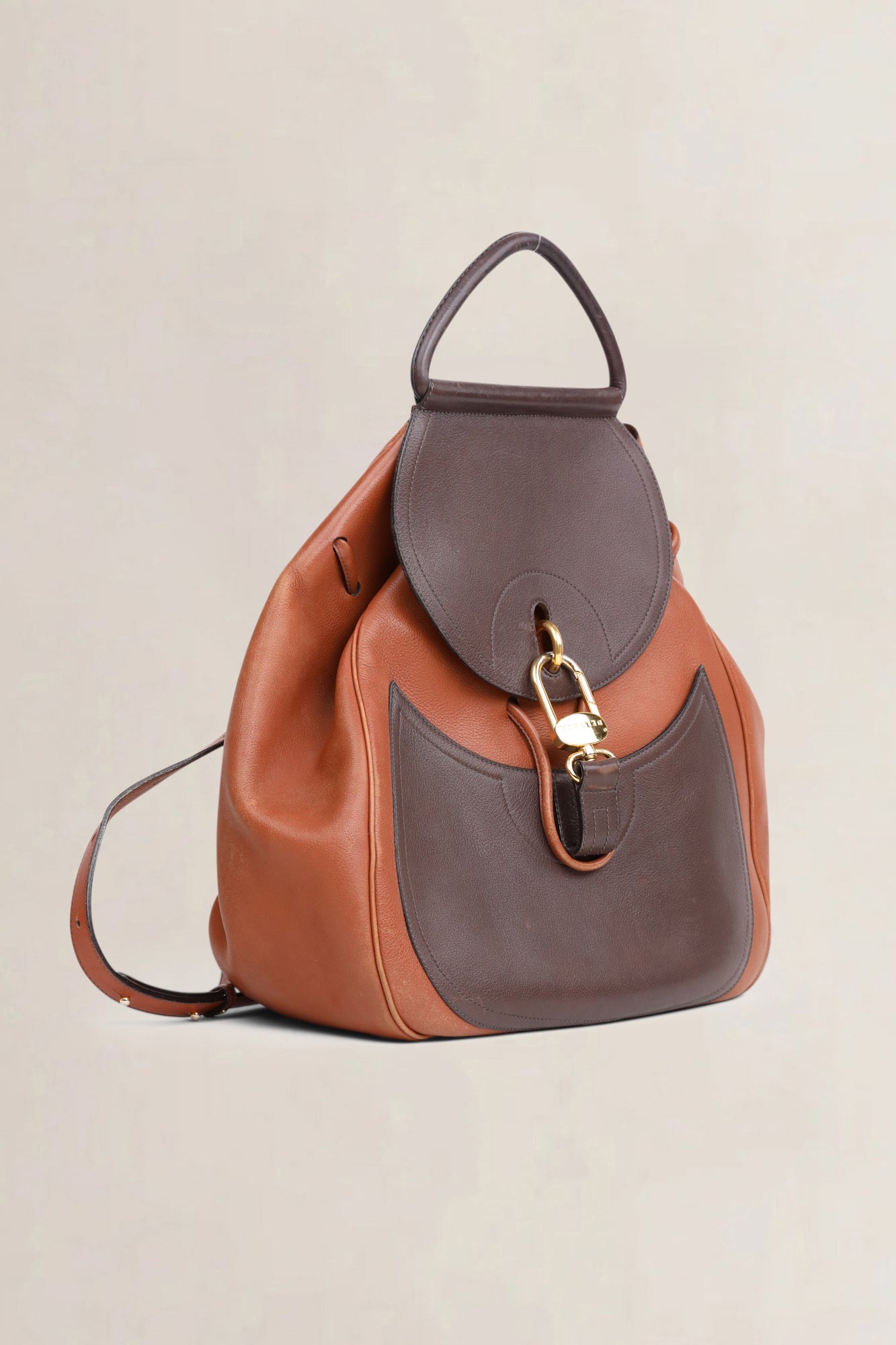 Delvaux Brown Lucifer Backpack GM