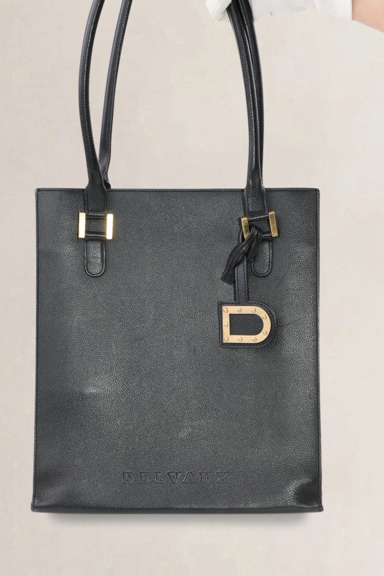 Delvaux Black Le Jeff PM Top Handle Bag