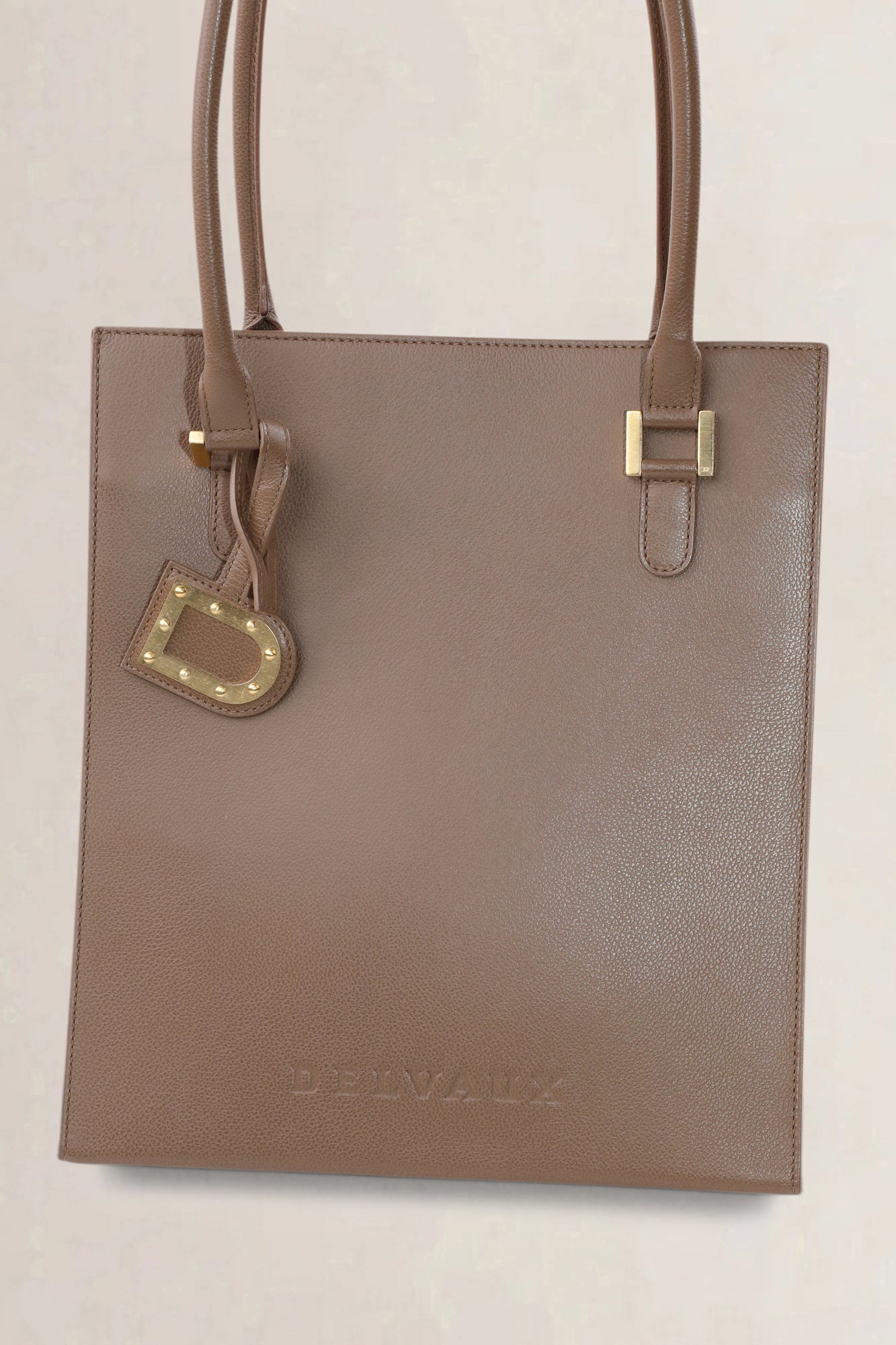 Delvaux Brown Le Jeff PM Top Handle Bag