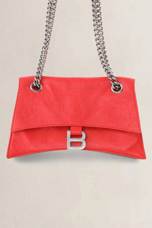 Balenciaga Red Crush Chain Small Crossbody Bag