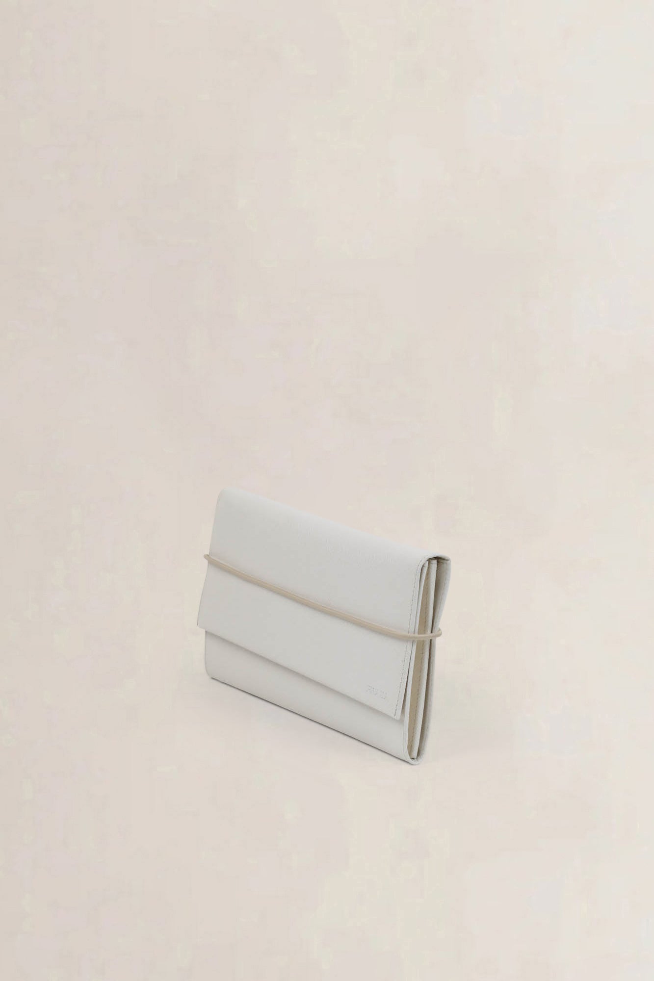 Prada White Saffiano Leather Clutch