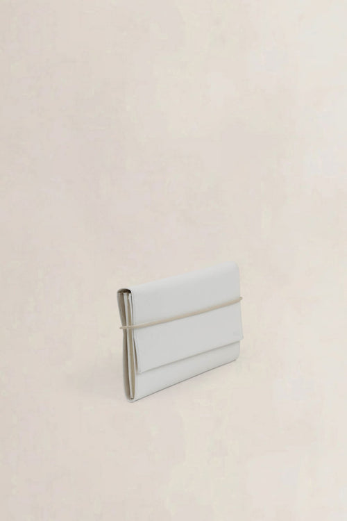 Prada White Saffiano Leather Clutch