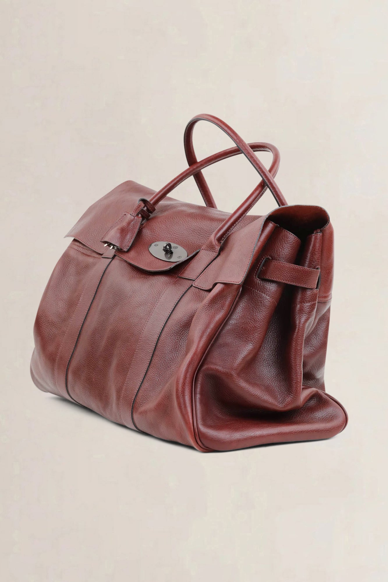 Mulberry Burgundy Bayswater Weekend Travel Bag