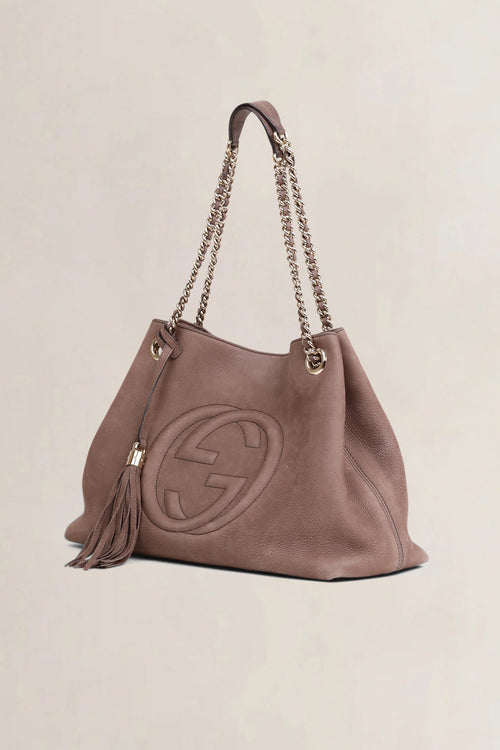 Gucci Taupe Soho Medium Shoulder Bag