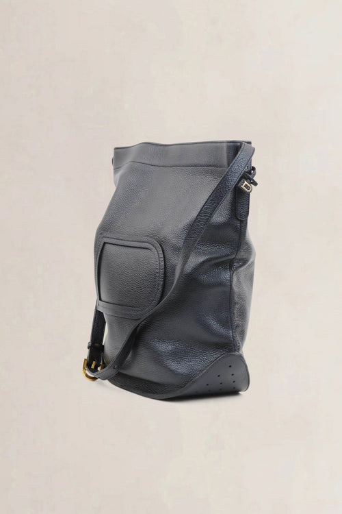 Delvaux Navy Blue Le Pin Crossbody Bag