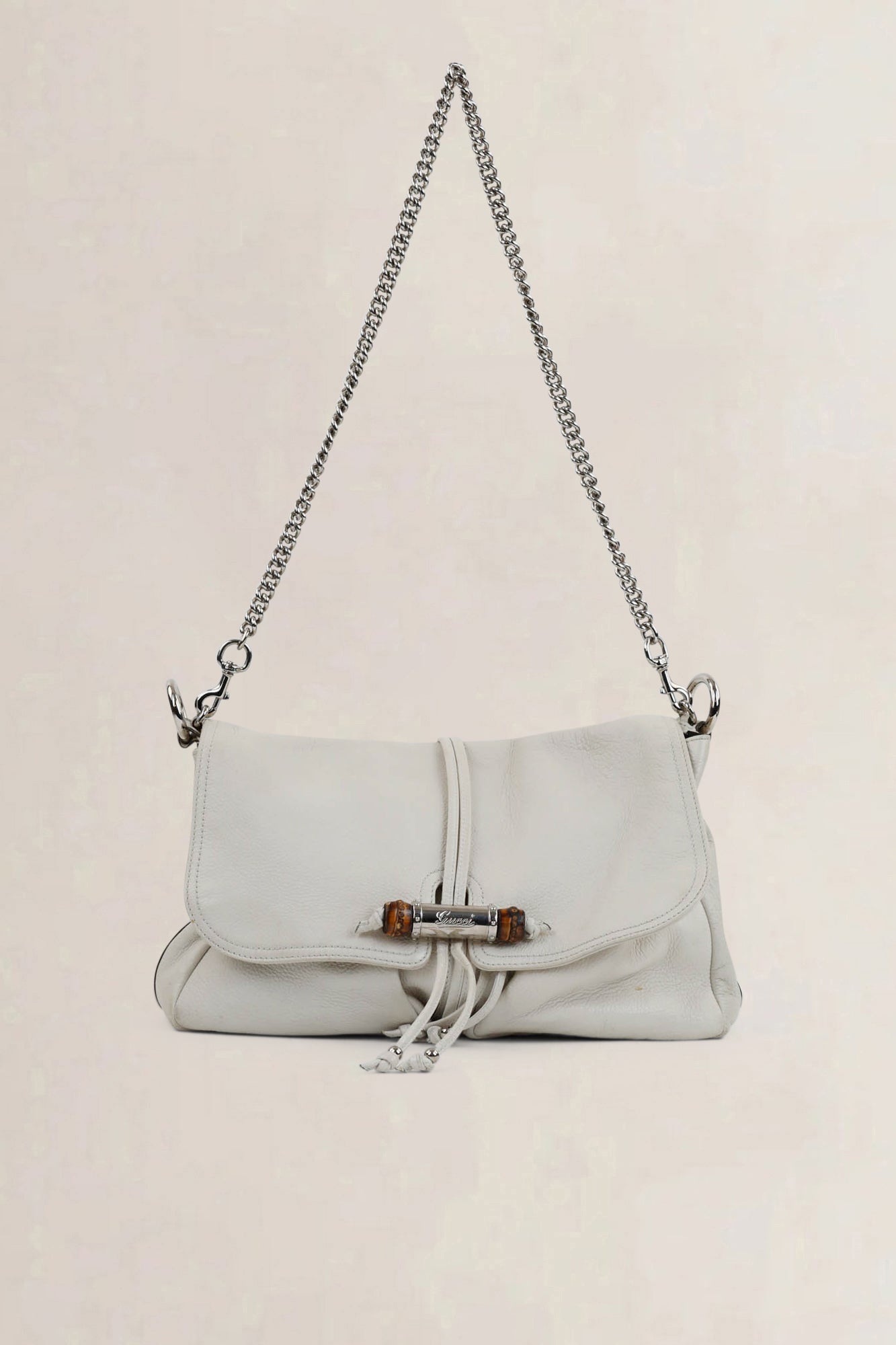 Gucci White Croisette Crossbody Bag