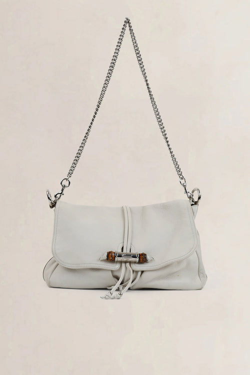 Gucci White Croisette Crossbody Bag