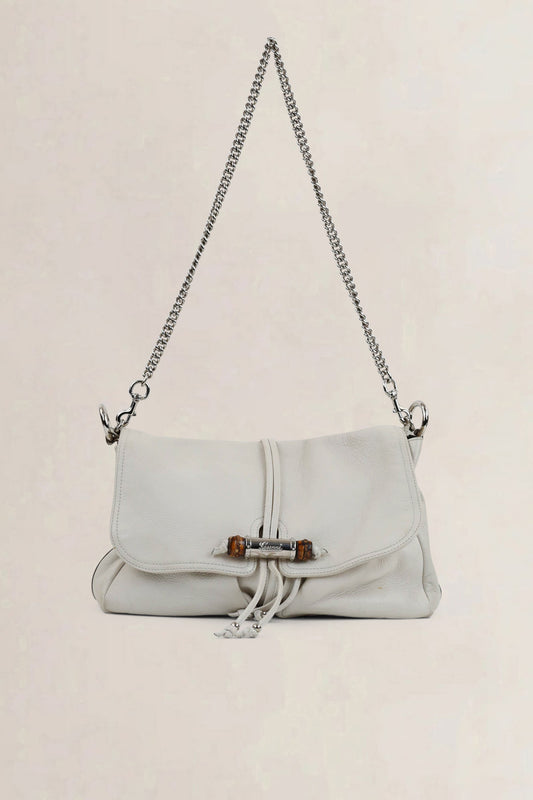 Gucci White Croisette Crossbody Bag