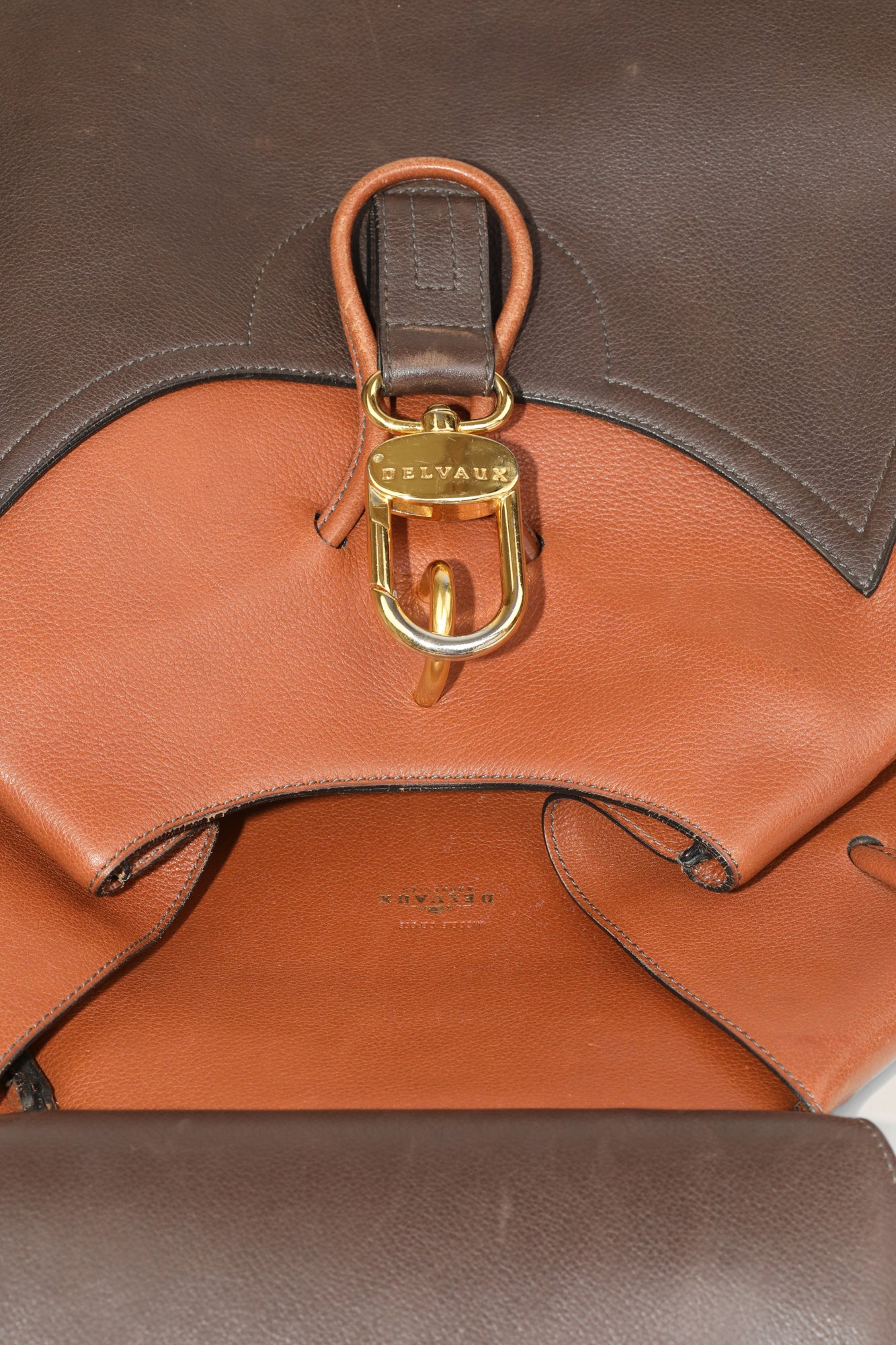 Delvaux Brown Lucifer Backpack GM