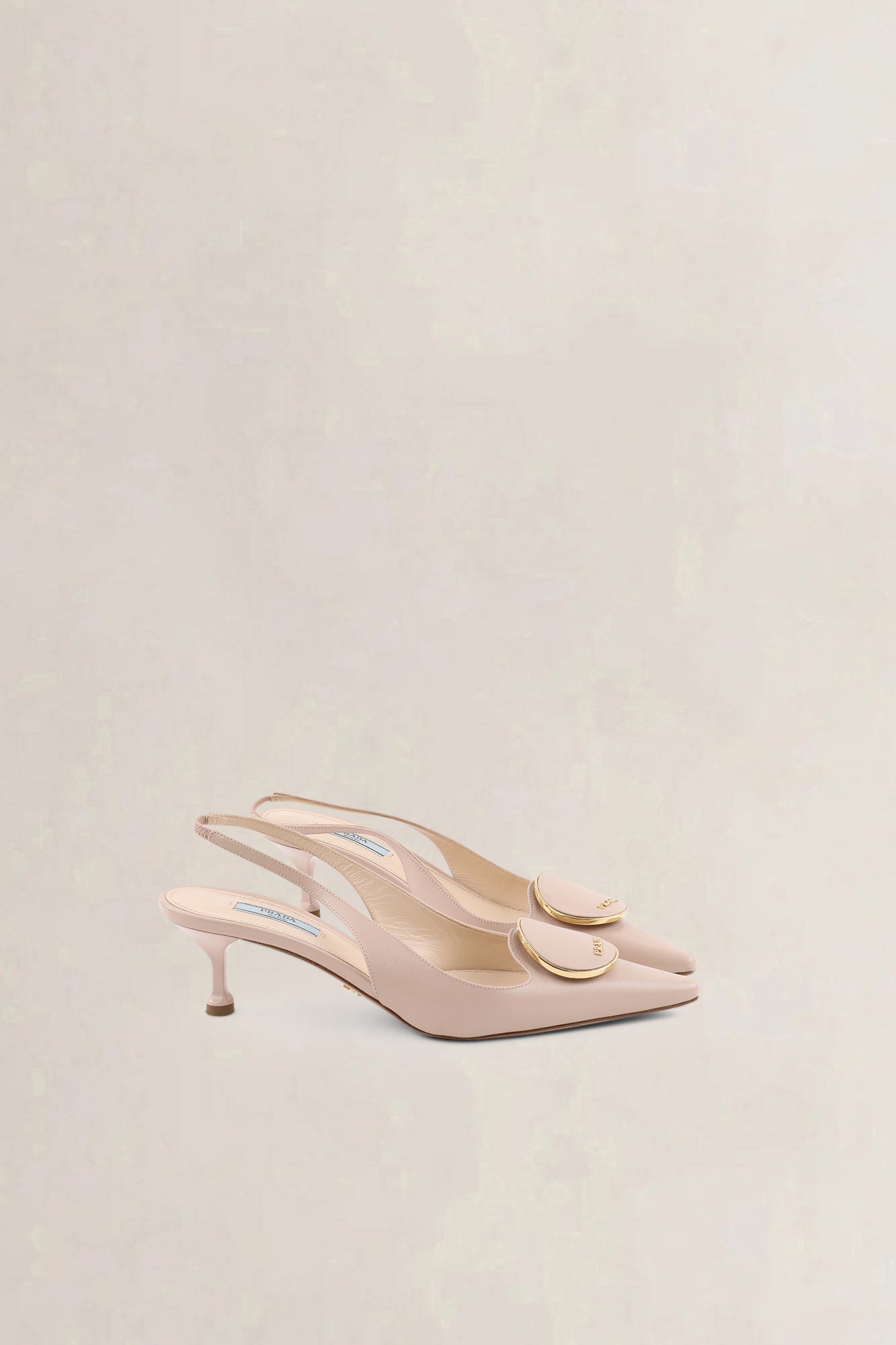 Prada Cipria kitten slingback heels — preloved