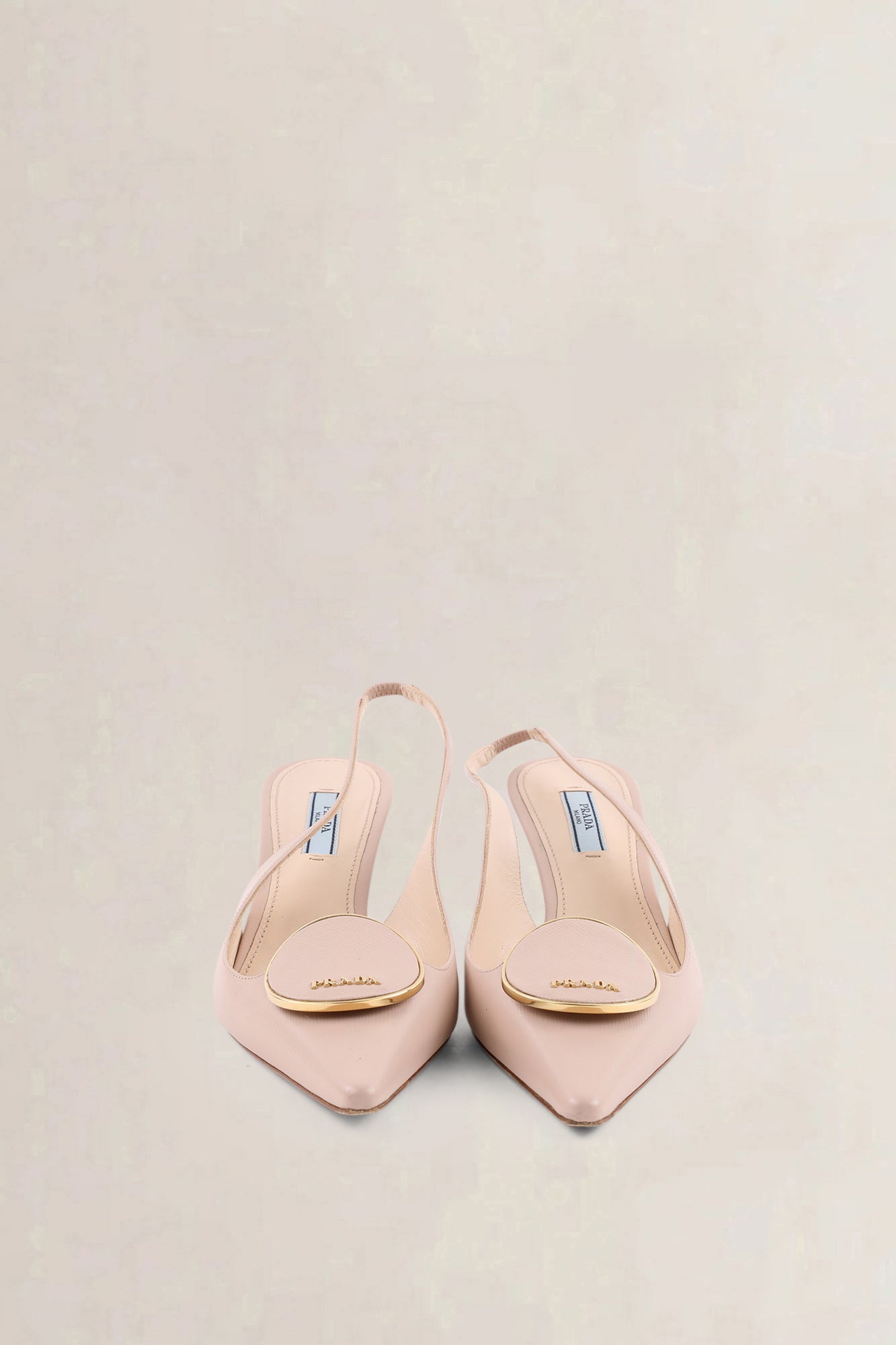 Prada Cipria kitten slingback heels — preloved