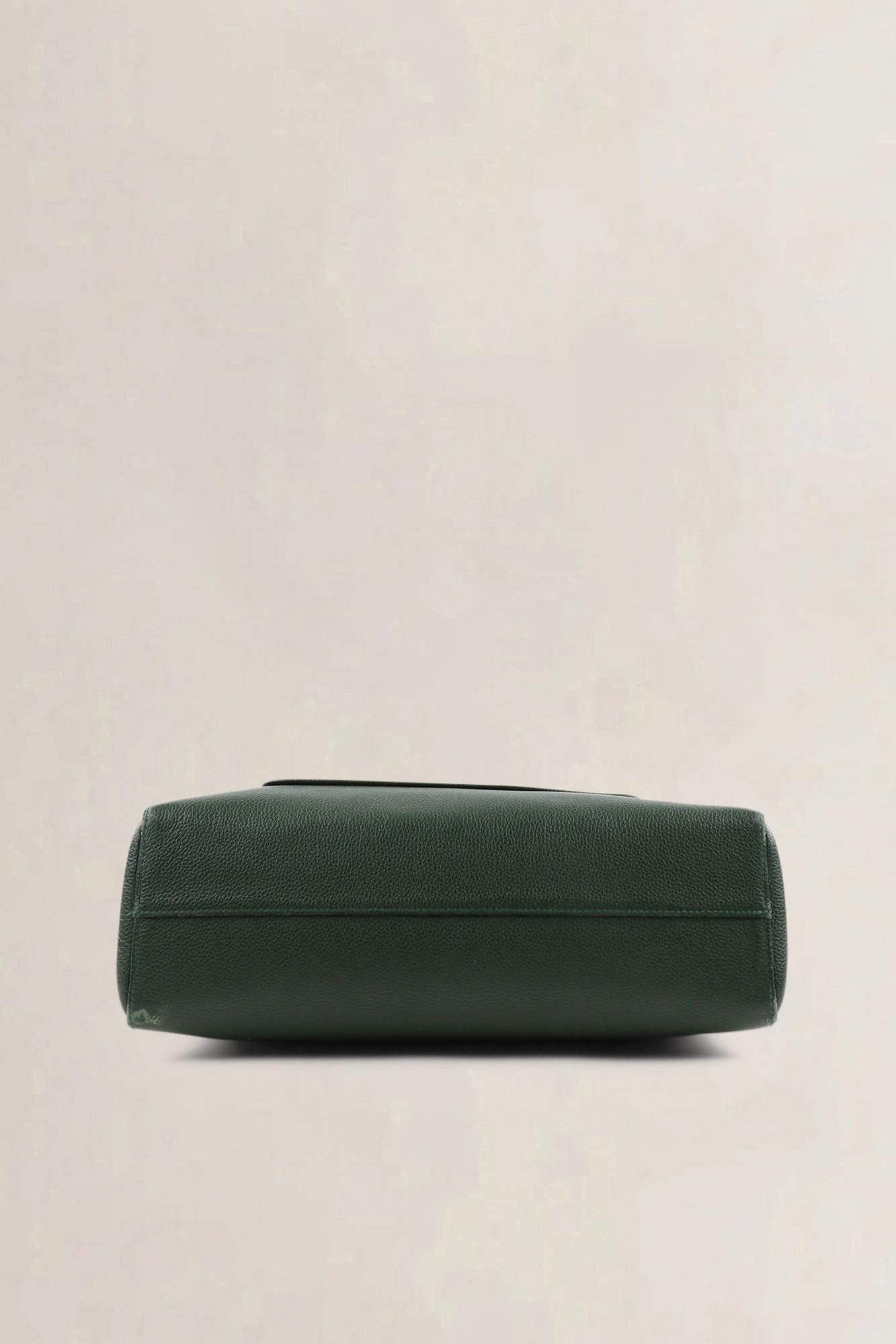 Delvaux Forest Green Leather/Croco Flambeau Shoulder Bag