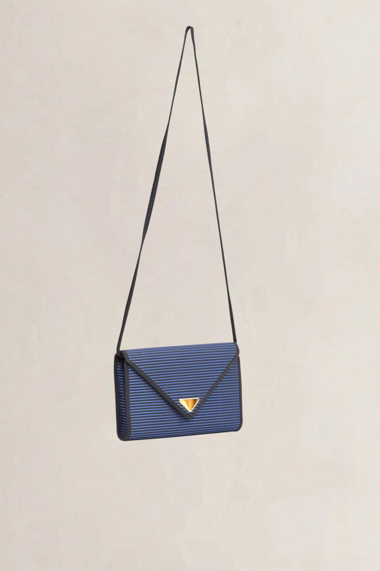 YSL Black/Blue Messenger Crossbody bag