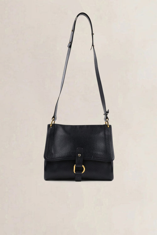 Delvaux Blue Leather Fichu Crossbody Bag