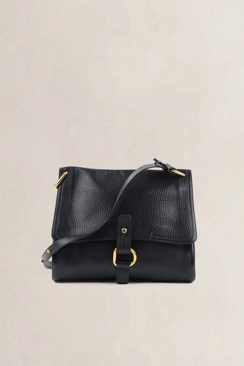 Delvaux Blue Leather Fichu Crossbody Bag