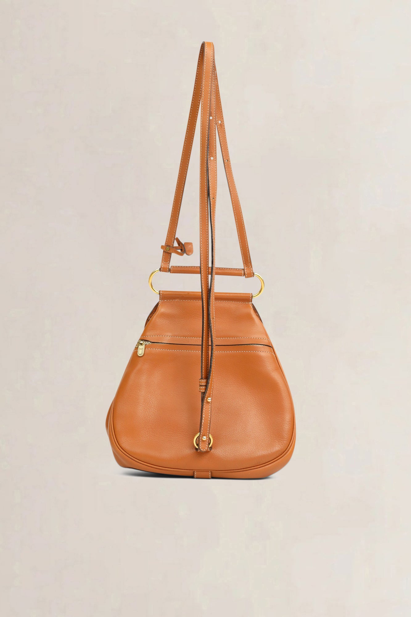 Delvaux Cognac Cerceau PM Crossbody Bag