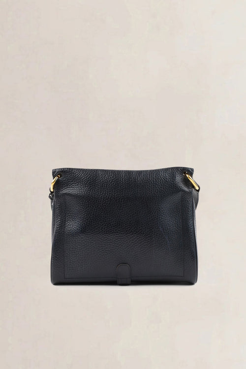 Delvaux Blue Leather Fichu Crossbody Bag
