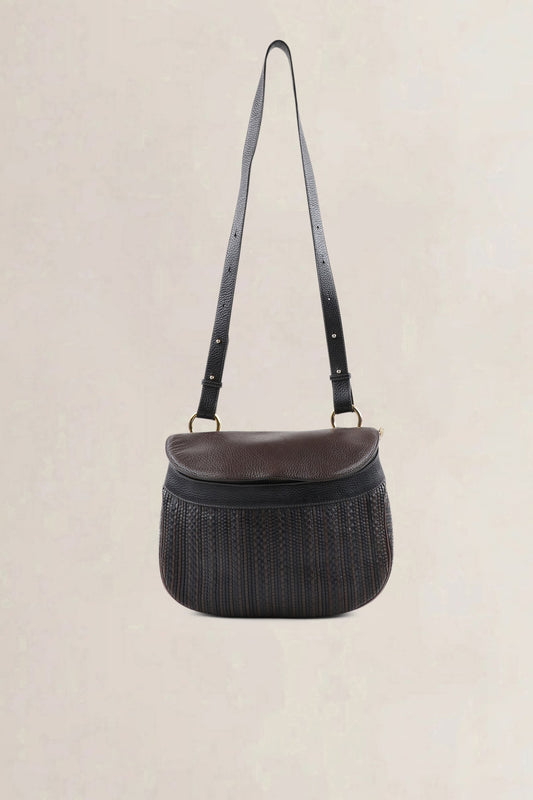 Delvaux Brown Toile De Cuir — vintage
