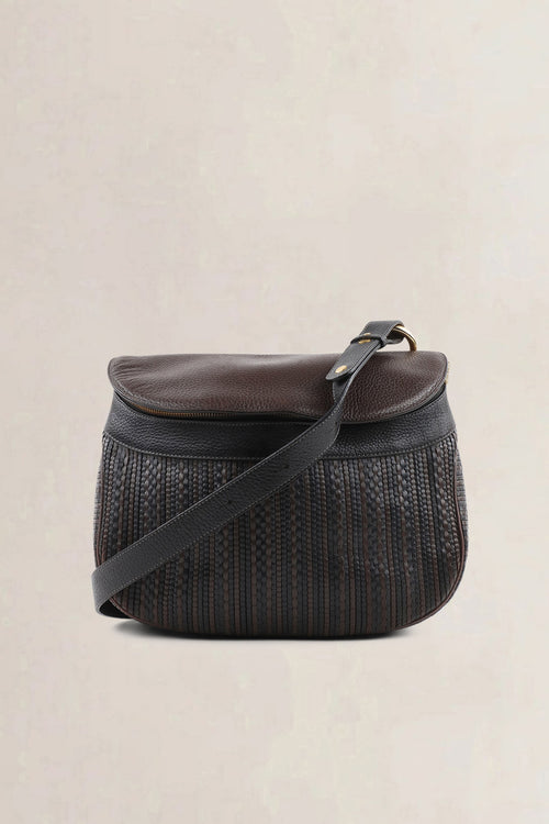 Delvaux Brown Toile De Cuir Crossbody Bag