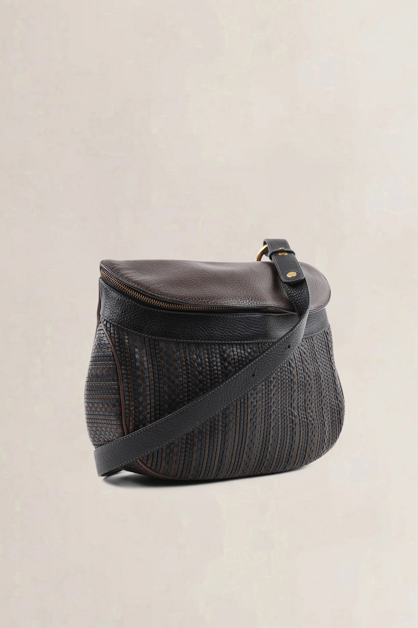 Delvaux Brown Toile De Cuir — vintage