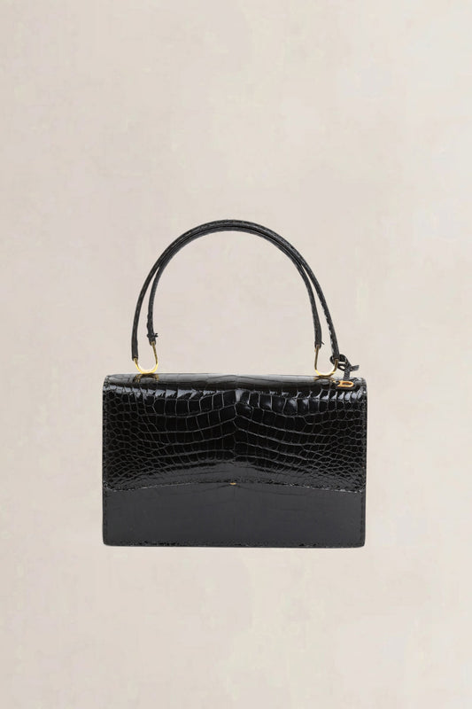 Delvaux Black Pain Brule Top Handle Bag