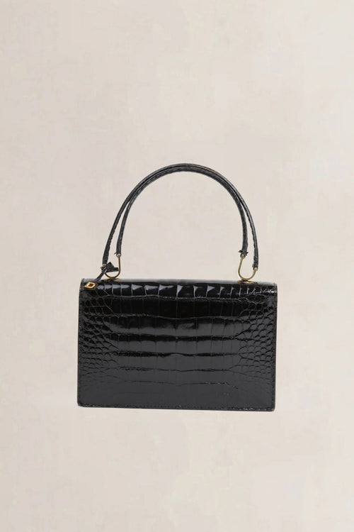 Delvaux Black Pain Brule Top Handle Bag