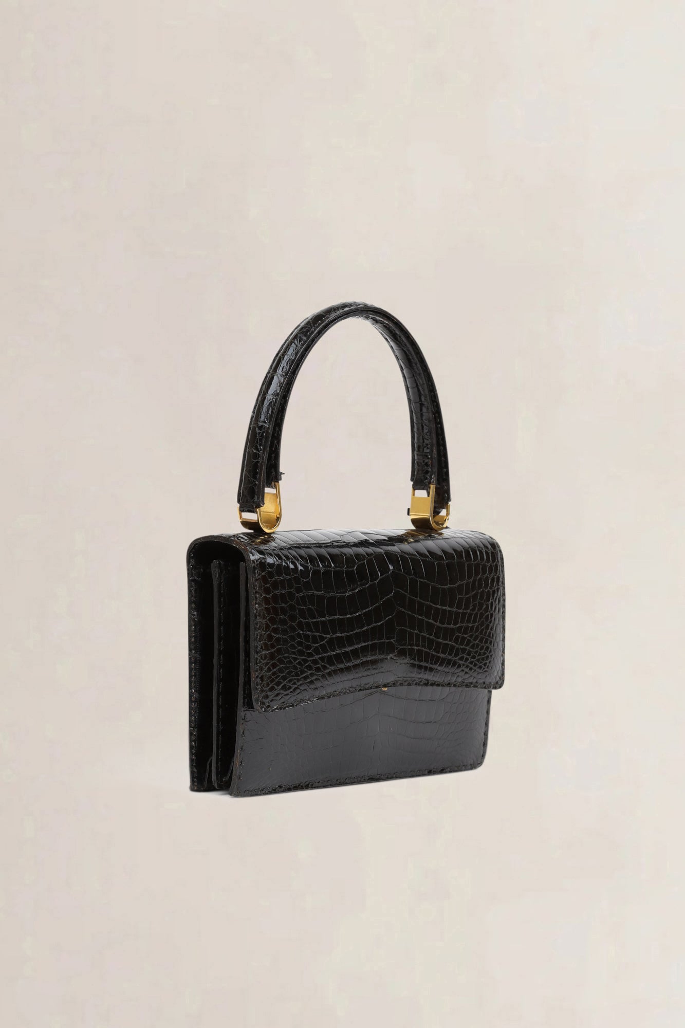 Delvaux Black Pain Brule Top Handle Bag