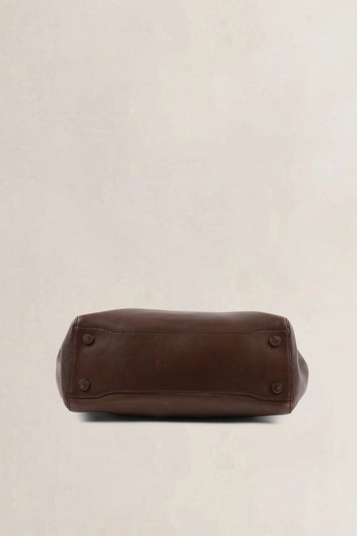 Jil Sander Brown Leather Shoulder Bag