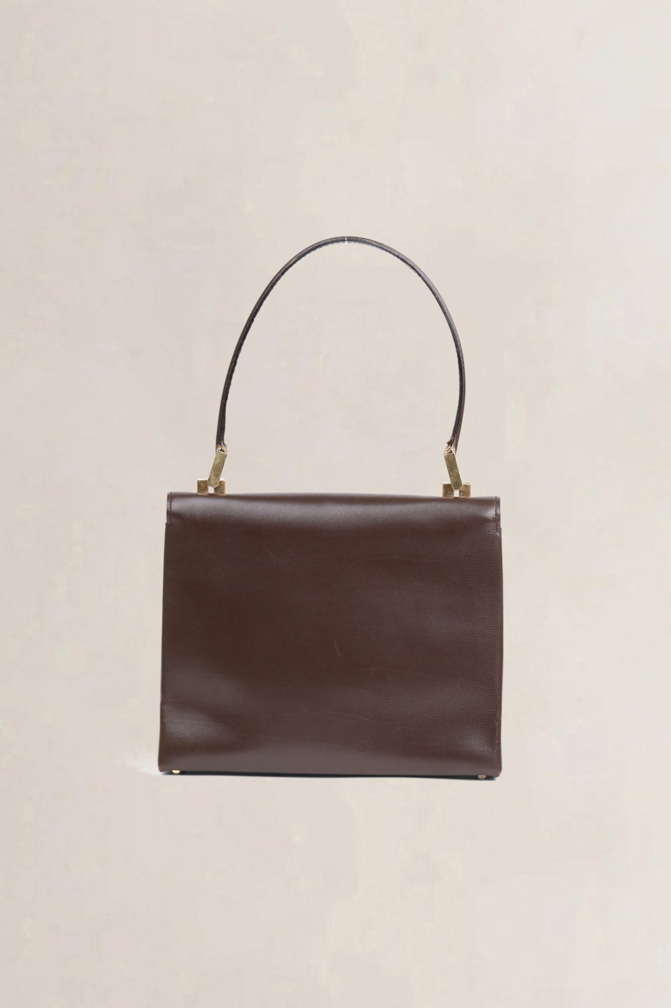 Delvaux Brown Vintage Top Handle Bag