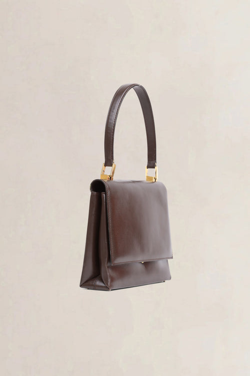 Delvaux Brown Vintage Top Handle Bag