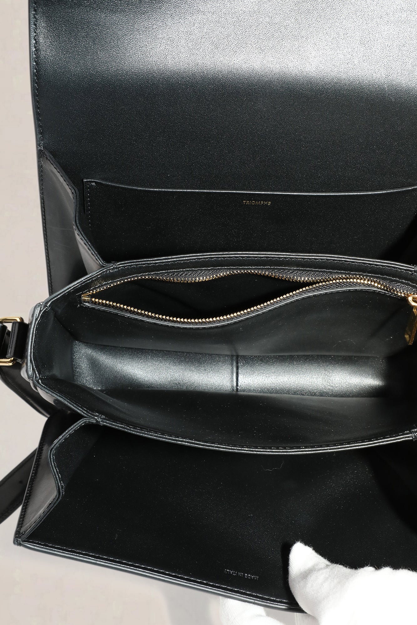 Céline Triomphe Classique black calfskin — preloved