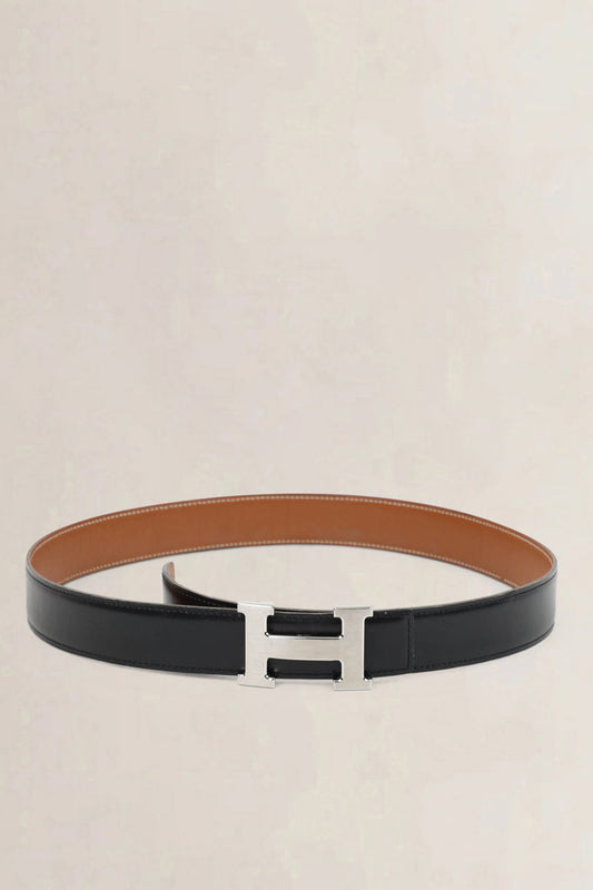 Hermès Black Constance belt buckle
