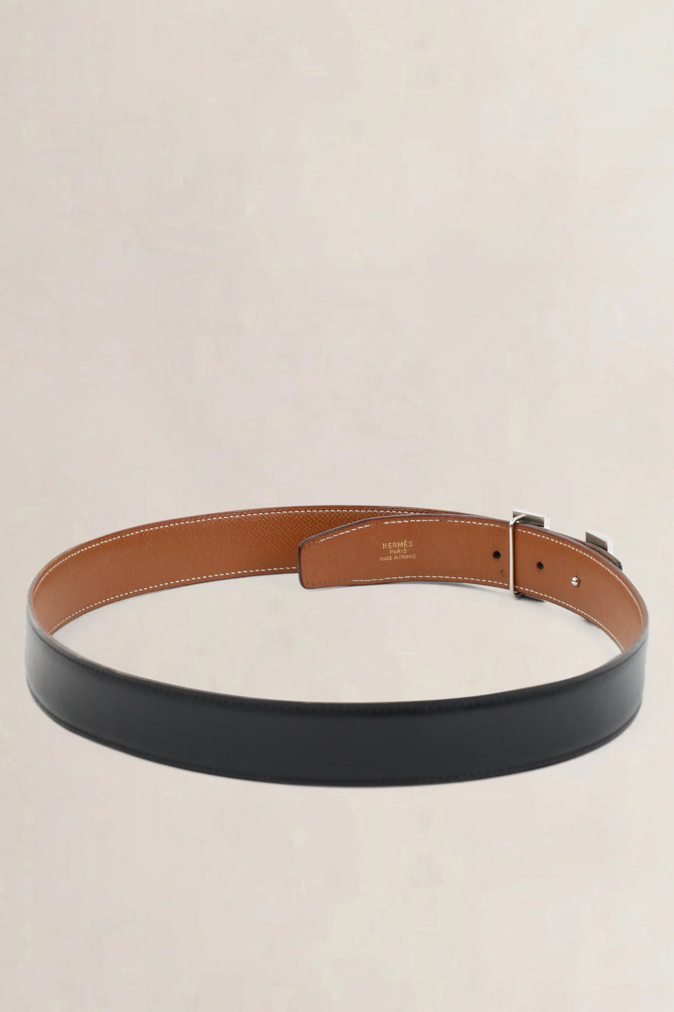 Hermès Black Constance belt buckle