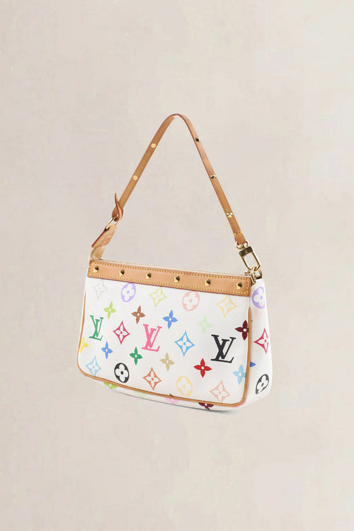 Louis Vuitton x Takashi Murakami Pochette Accessoires Monogram Top Handle Bag