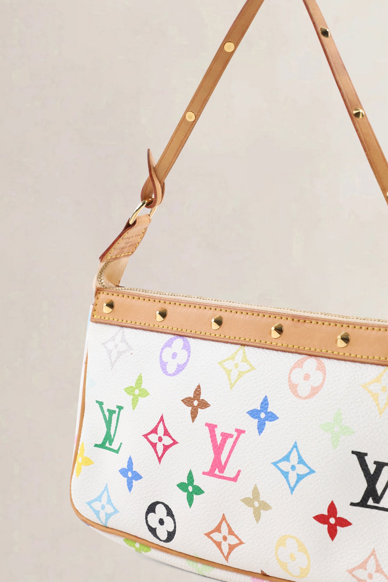 Louis Vuitton x Takashi Murakami Pochette Accessoires Monogram Top Handle Bag