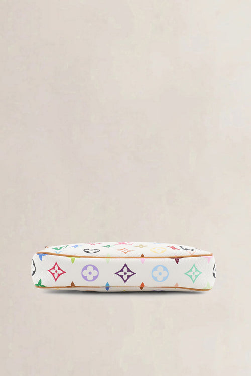 Louis Vuitton x Takashi Murakami Pochette Accessoires Monogram Top Handle Bag