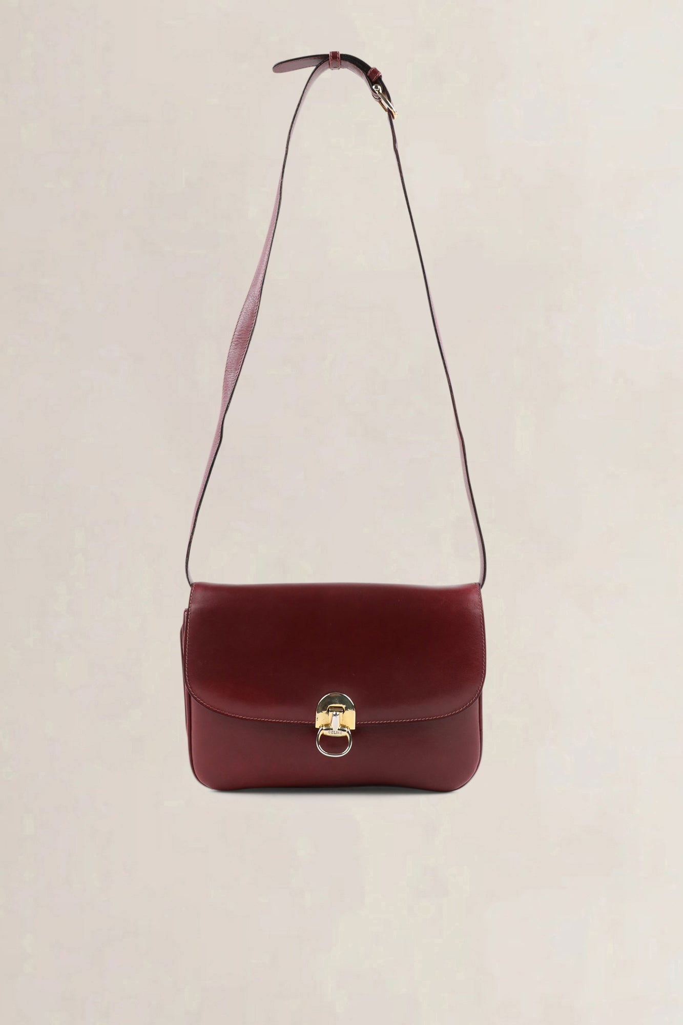 Céline Burgundy Vintage Crossbody Bag