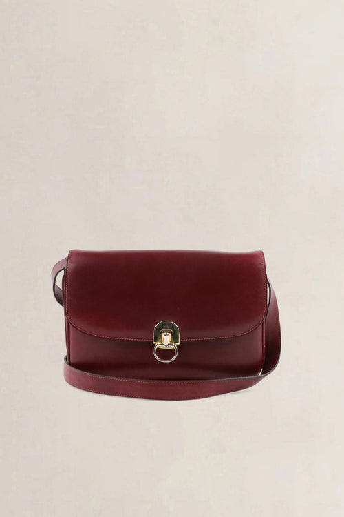 Céline Burgundy Vintage Crossbody Bag