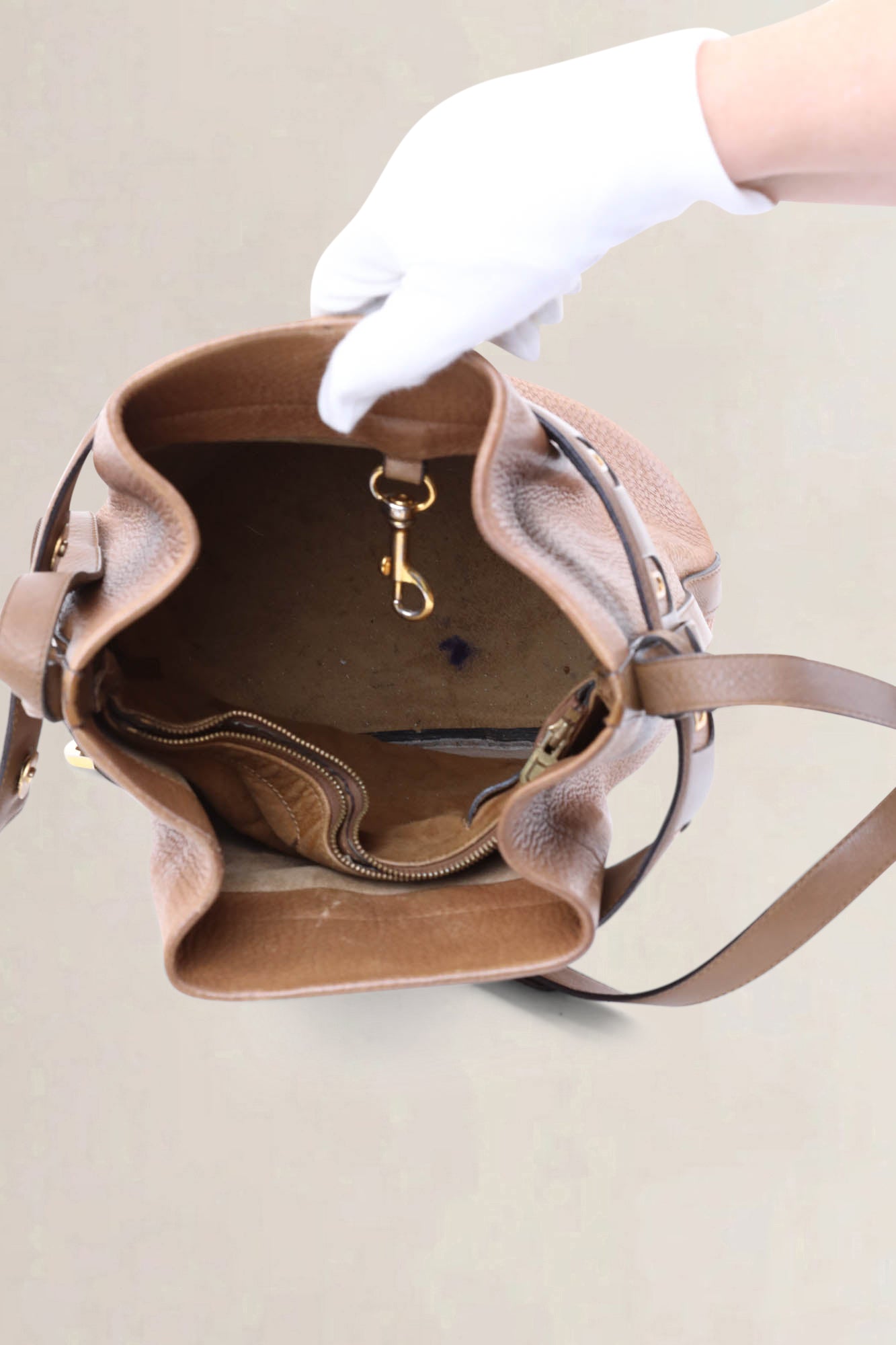 Delvaux Brown Calicot Crossbody Bag