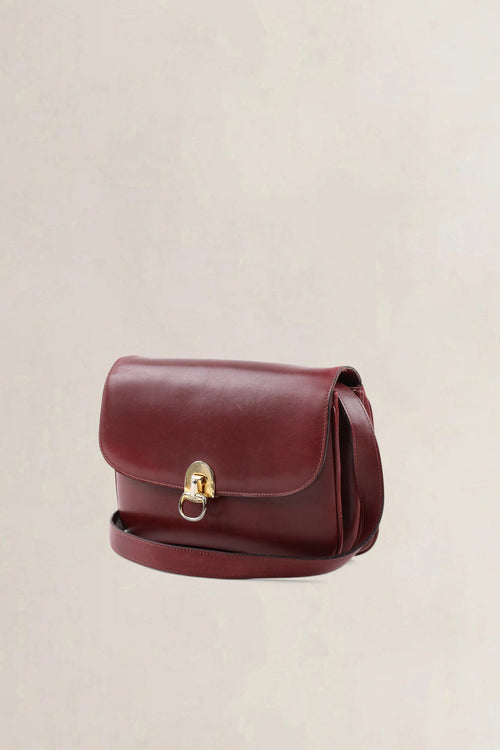 Céline Burgundy Vintage Crossbody Bag
