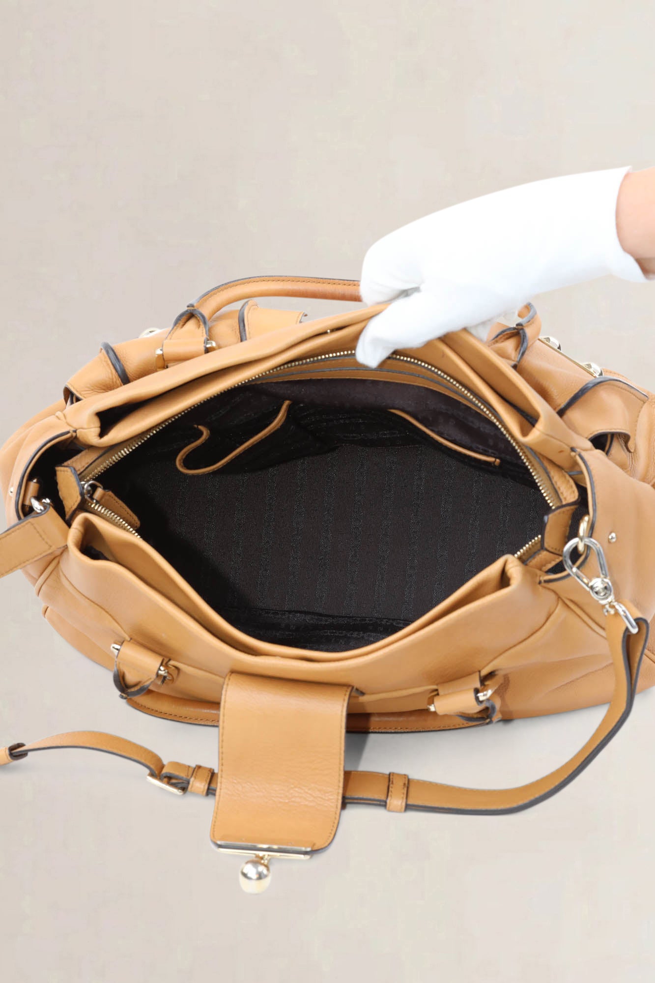 Céline Beige Blossom Crossbody Bag