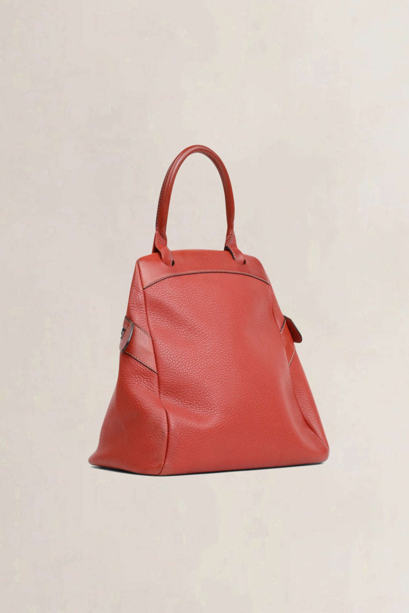 Deux de Delvaux Red 'Le Trente' Top Handle Bag