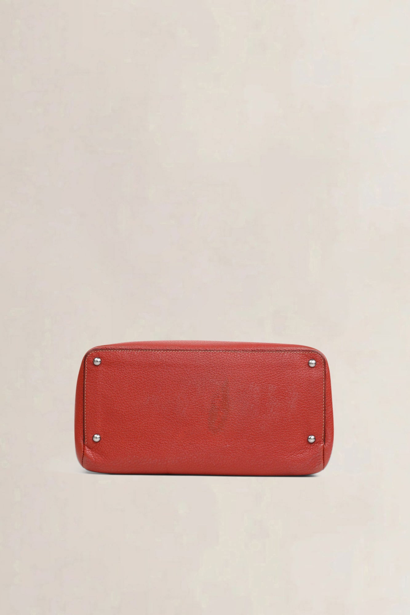 Deux de Delvaux Red 'Le Trente' Top Handle Bag